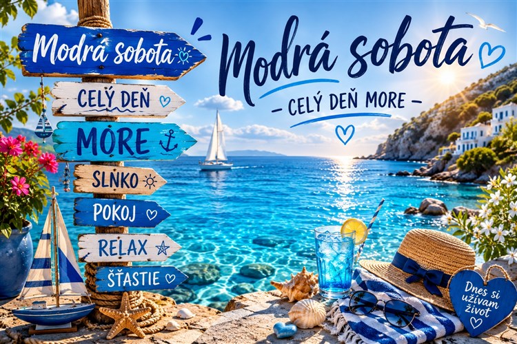 Modrá sobota – celý deň more !  "víkendová kupačka"